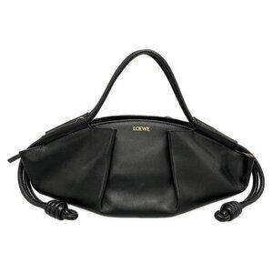 LOEWE Paseo Bag Small Black Shiny Napa Calf - Handbag